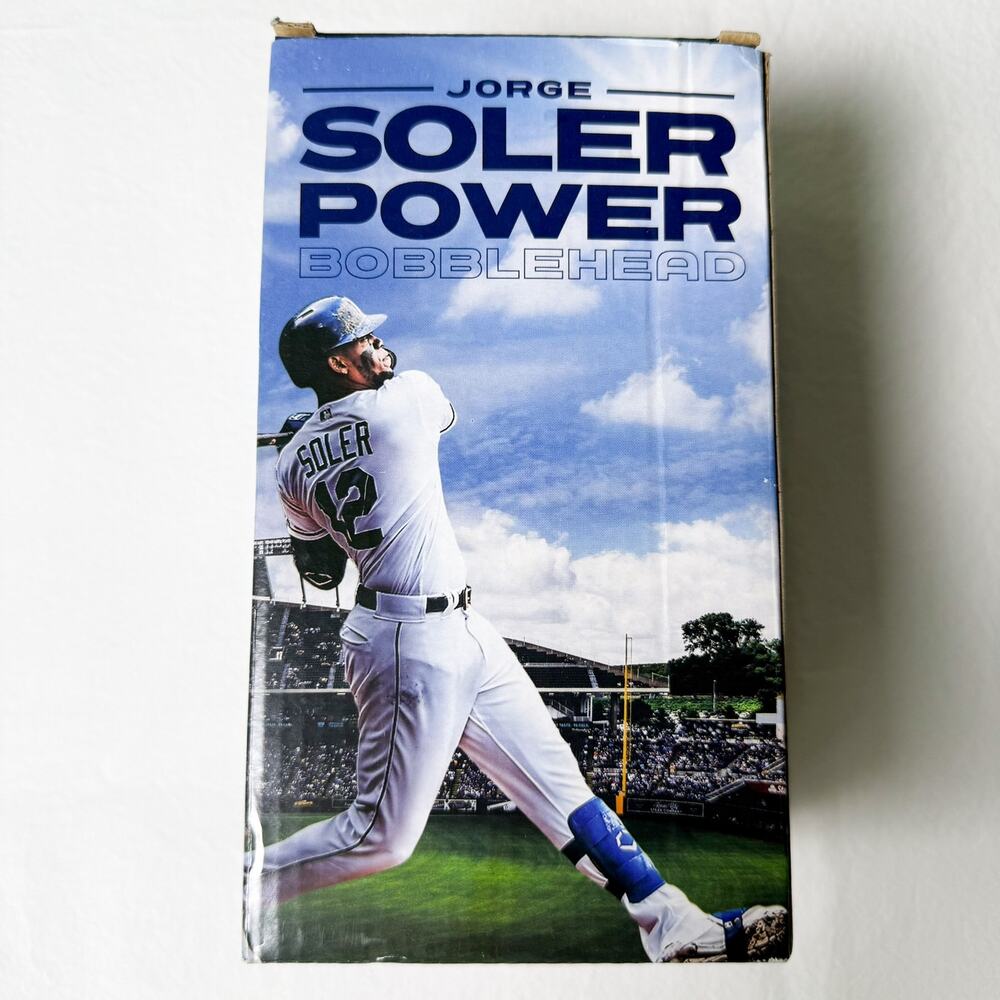 Kansas City Royals Jorge Soler "Soler Power" Light Up Bobblehead-SGA-2019 -NIB